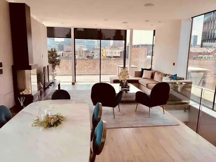 Apartmán 3 Bed 2 Bath Penthouse Hoxton Square With Terrace Londýn